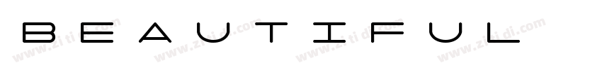 beautiful day字体转换